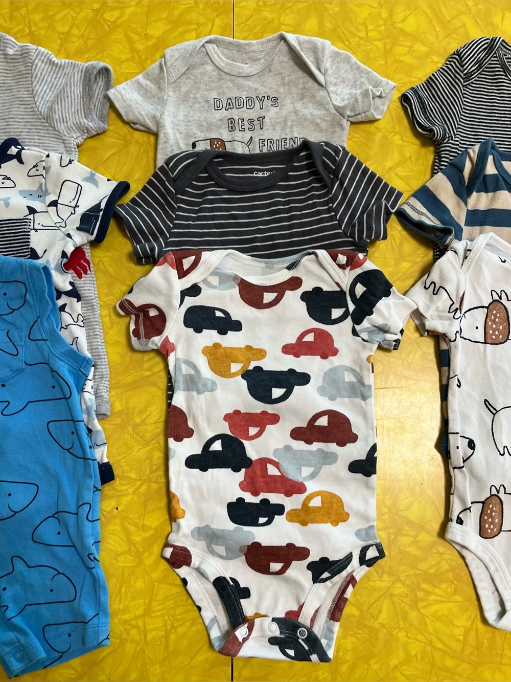 Size 6 Months Boy’s Short-Sleeve Bodysuits Bundle
